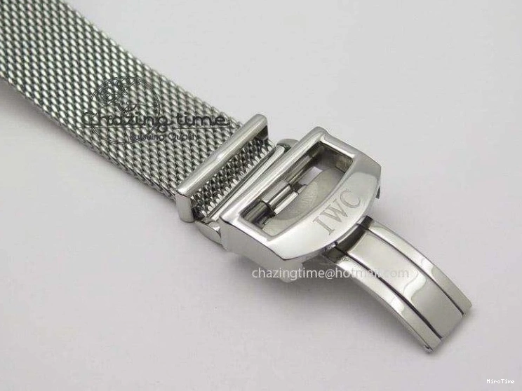 MIROTIME 1218 Portofino SCHAFFHAUSEN SS MKF 1:1 Best Edition Black Dial On Mesh Bracelet A Sporty 7342